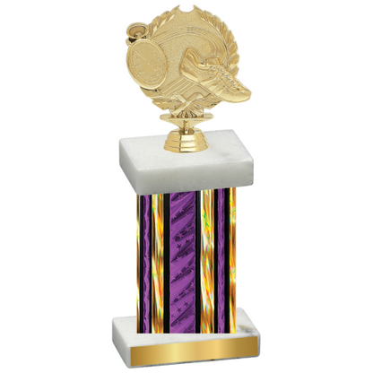 Single Purple Glacier Running Trophy