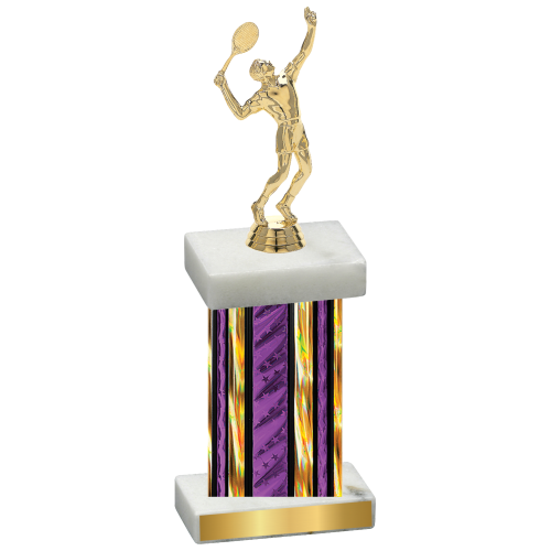 Single Purple Glacier Tennis Trophy