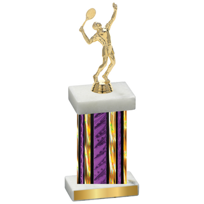 Single Purple Glacier Tennis Trophy