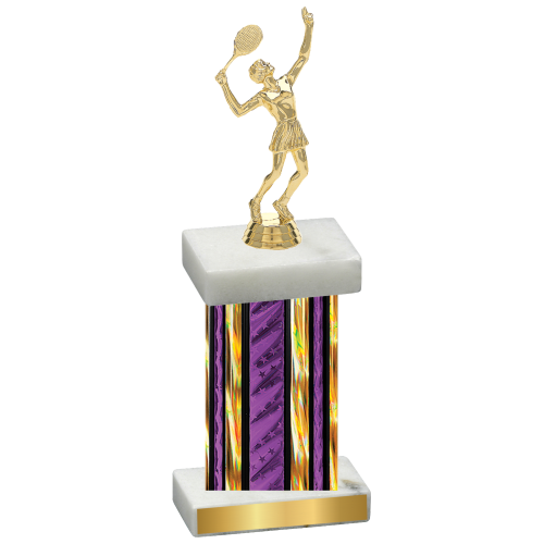 Single Purple Glacier Tennis Trophy