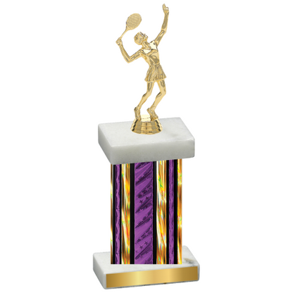 Single Purple Glacier Tennis Trophy