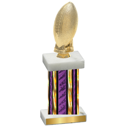 Single Purple Glacier Football Trophy