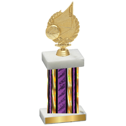 Single Purple Glacier Volleyball Trophy