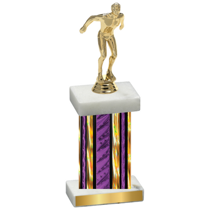 Single Purple Glacier Swimming Trophy