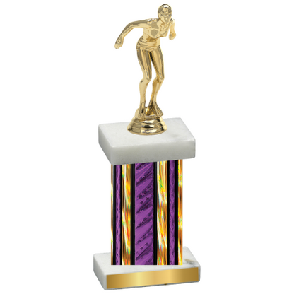 Single Purple Glacier Tennis Trophy