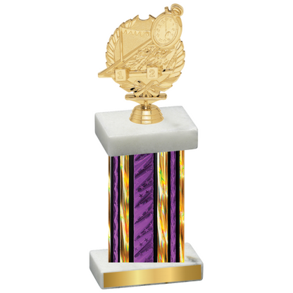 Single Purple Glacier Swimming Trophy