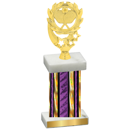 Single Purple Glacier Pickleball Trophy