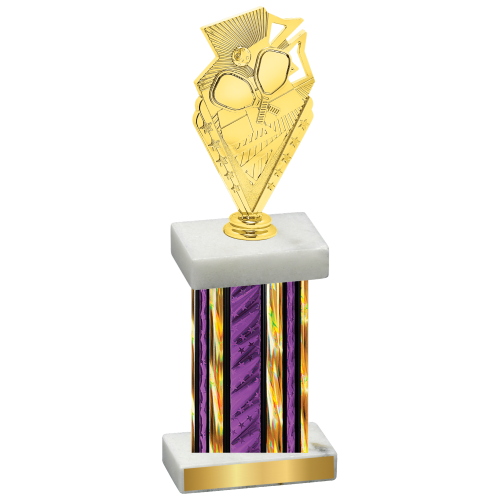 Single Purple Glacier Pickleball Trophy