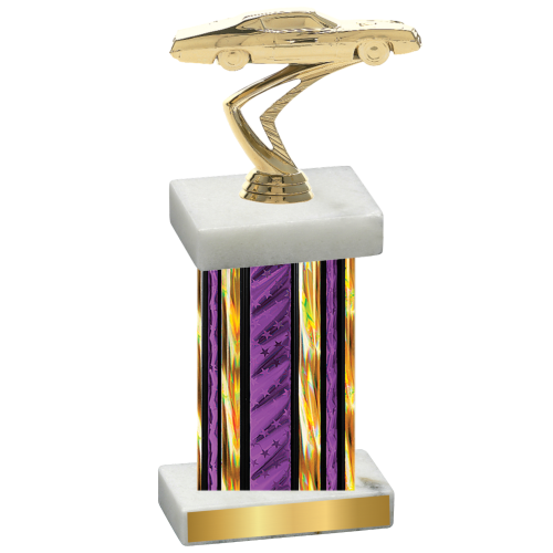 Single Purple Glacier Cars Trophy