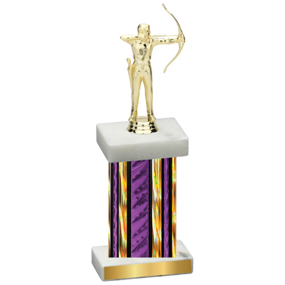 Single Purple Glacier Archery Trophy