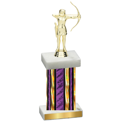 Single Purple Glacier Archery Trophy