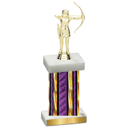 Single Purple Glacier Archery Trophy