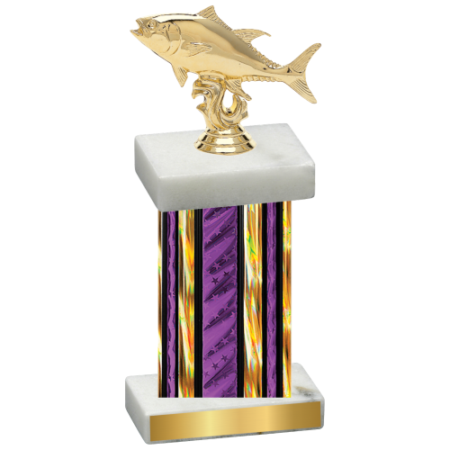 Single Purple Glacier Fishing Trophy