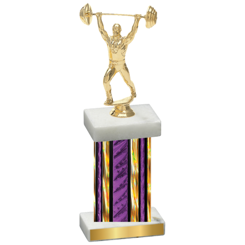 Single Purple Glacier Weights Trophy