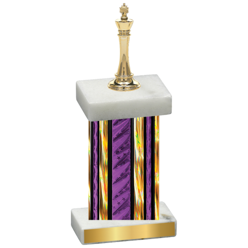 Single Purple Glacier Chess Trophy