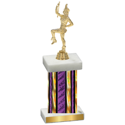 Single Purple Glacier Majorette Trophy