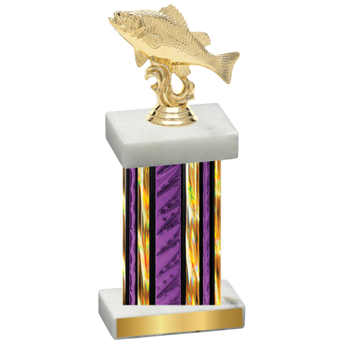 Single Purple Glacier Fishing Trophy