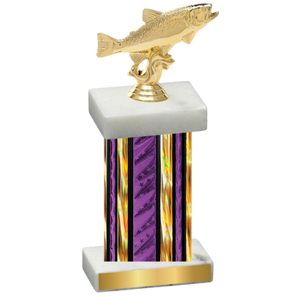 Single Purple Glacier Fishing Trophy