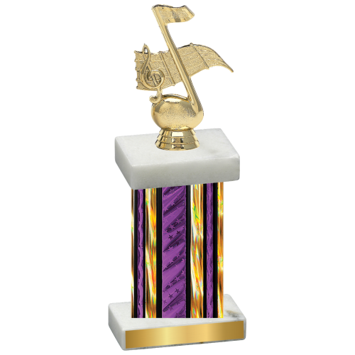 Single Purple Glacier Music Trophy