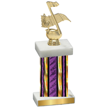 Single Purple Glacier Music Trophy