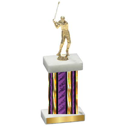 Single Purple Glacier Golf Trophy