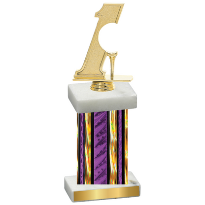 Single Purple Glacier Golf Trophy