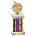 Single Purple Glacier Baseball Trophy
