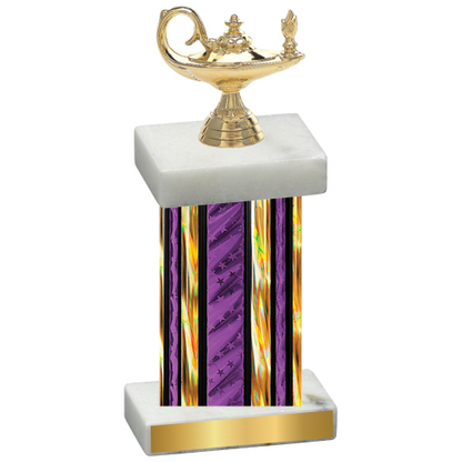 Single Purple Glacier Academics Trophy