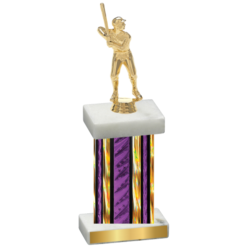 Single Purple Glacier Baseball Trophy