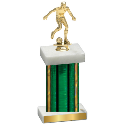 Single Green Glacier Soccer Trophy