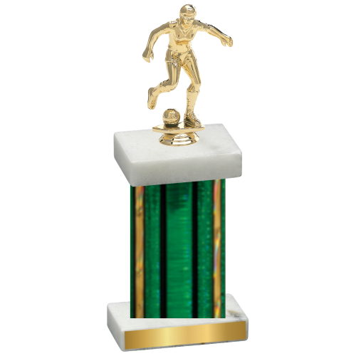 Single Green Glacier Soccer Trophy