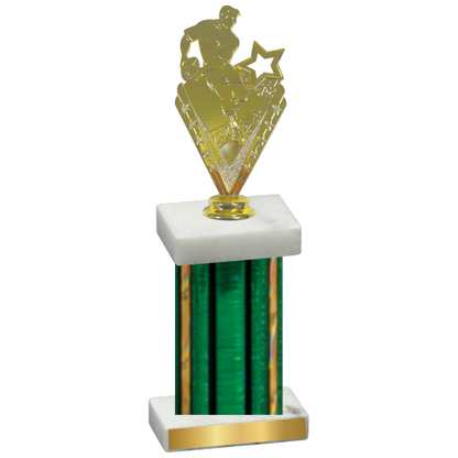 Single Green Glacier Rugby Trophy