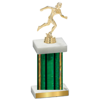 Single Green Glacier Running Trophy