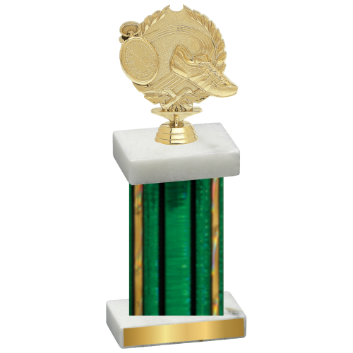 Single Green Glacier Running Trophy