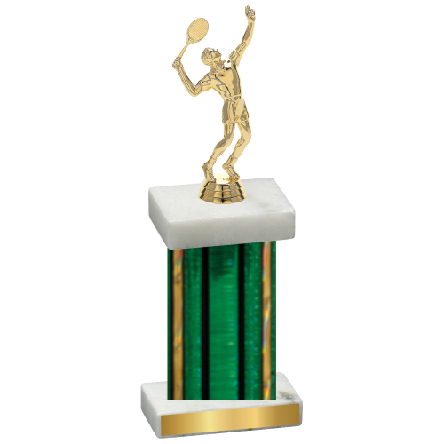 Single Green Glacier Tennis Trophy