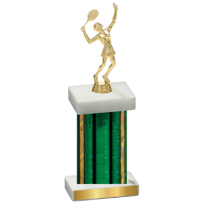 Single Green Glacier Tennis Trophy