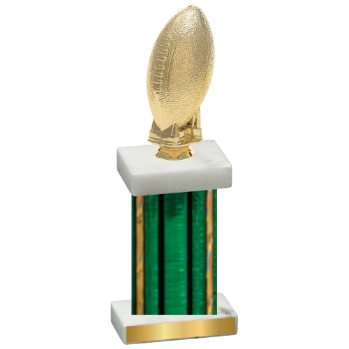 Single Green Glacier Football Trophy