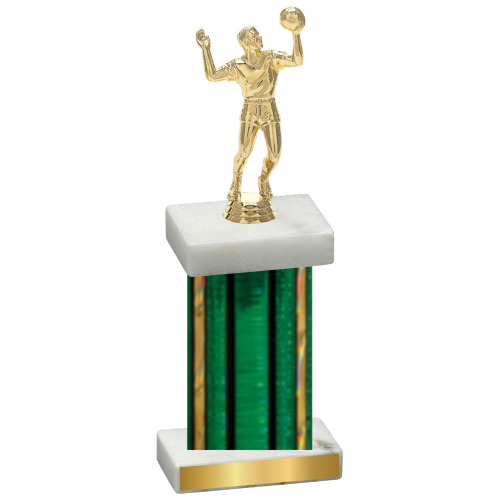 Single Green Glacier Volleyball Trophy