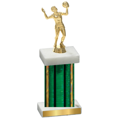 Single Green Glacier Volleyball Trophy