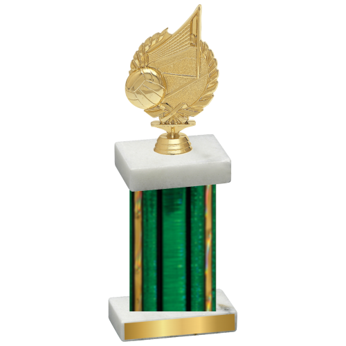 Single Green Glacier Volleyball Trophy