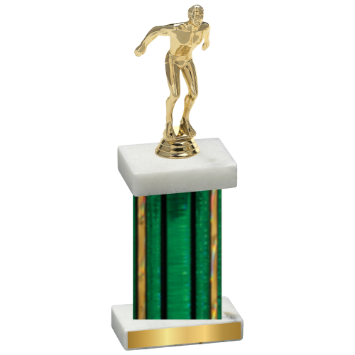 Single Green Glacier Swimming Trophy