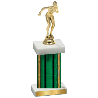 Single Green Glacier Tennis Trophy