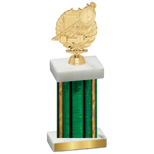 Single Green Glacier Swimming Trophy