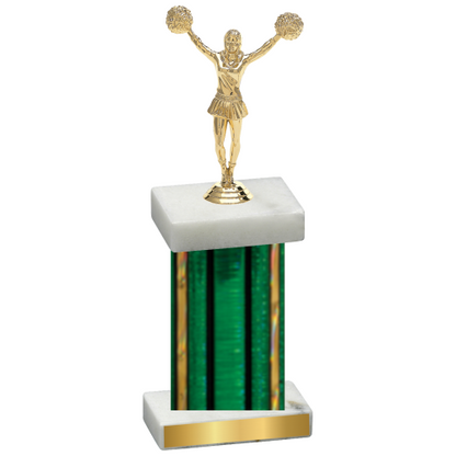 Single Green Glacier Cheerleading Trophy