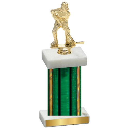 Single Green Glacier Hockey Trophy