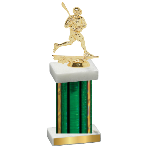 Single Green Glacier Lacrosse Trophy