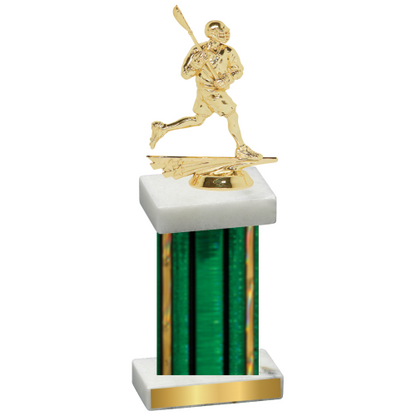 Single Green Glacier Lacrosse Trophy