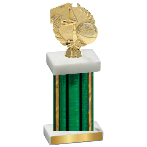 Single Green Glacier Basketball Trophy