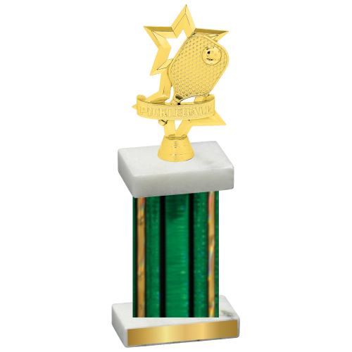 Single Green Glacier Pickleball Trophy