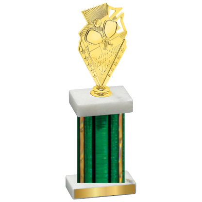 Single Green Glacier Pickleball Trophy